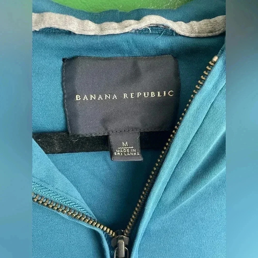 CLEARANCE! Banana Republic Women’s Blue‎ Zip Up Hoodie Size Medium EUC! - Picture 3 of 5
